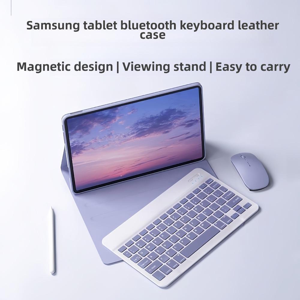 Кожаный чехол для планшета Samsung A9 Plus с магнитной клавиатурой и слотом для S Pen Совместим с S9FE