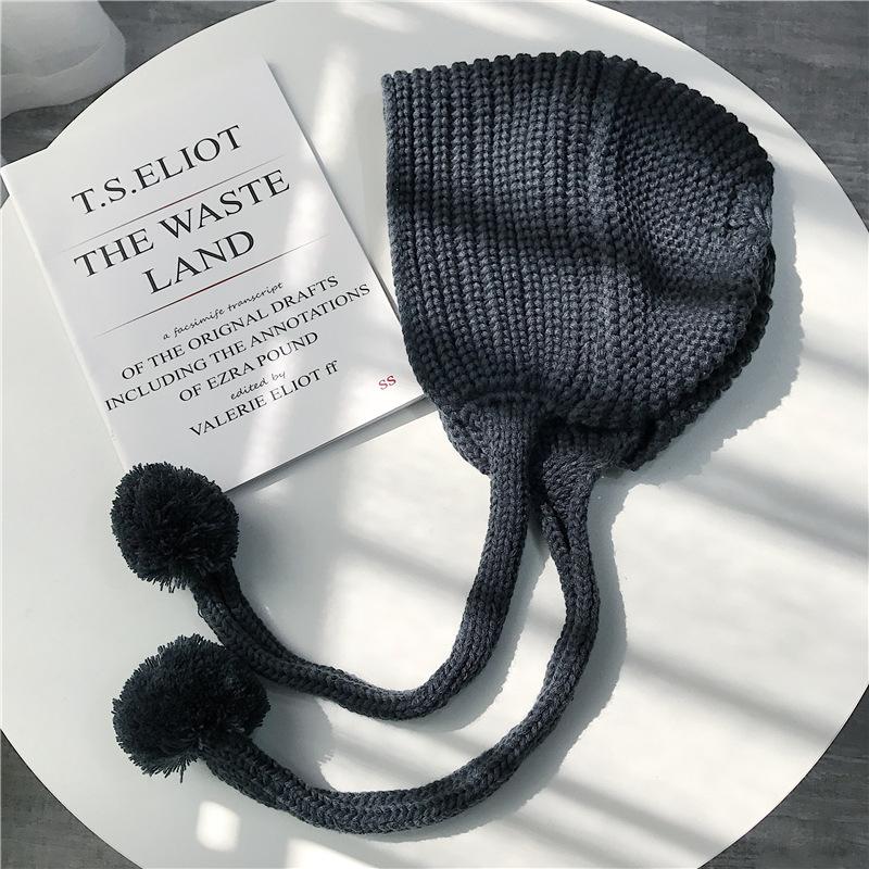 Y2K шапки-бини для женщин вязаные крючком защитные уши шапка-бини унисекс осенние искусственные норковые вязаные шапки-бини капор