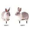 Rabbit Animal Statue Stake Decorative Garden Stake for Porch Path Garden