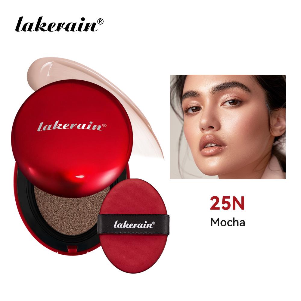 Lakerain Красная cushion-пудра с эффектом 'красной ракушки' - Натуральная, полупрозрачная, стойкая формула