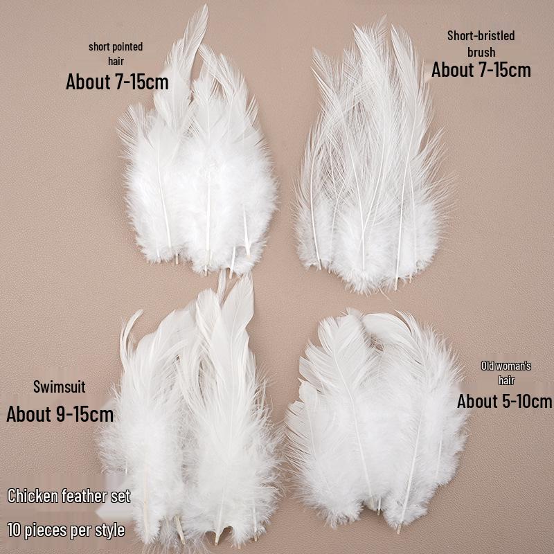 White Feathers for DIY Handmade Clothing & Jewelry Accessories