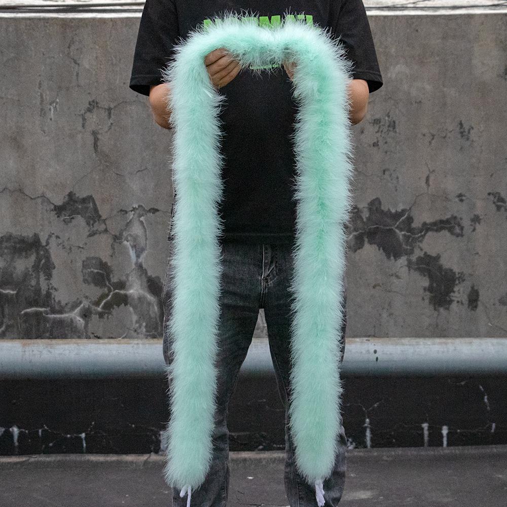 2Yards Colorful Marabou Feather Boa 50g Turkey Plumes Boas Shawl for Wedding Cosplay Clothing Accessory Decoration Plumas Boa