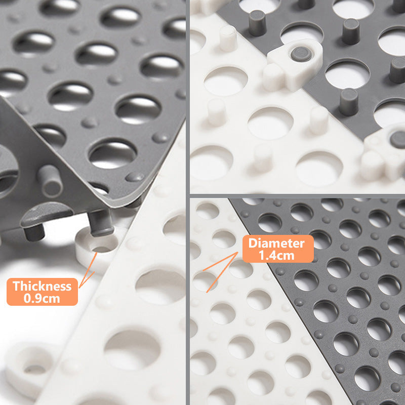 Door Mats & Floor Mats Splicing Mat White 30 Centimetre X 2 Pieces Non Slip Waterproof