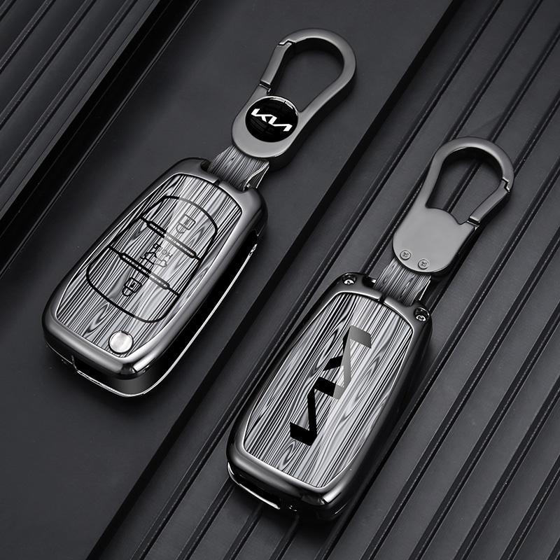 2026 Hot Car Sticker Zinc Alloy Car Key Case Cover Shell Fob Holder For KIA Sportage Rio 3 Soul Optima Ceed Pro K5 K2 Pride Keyl