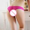 Women Sexy Mesh Breathable Imitation Pearl Crotchless Panties Thong Underwear