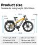 New YX80M-2 Adult Ebike 750W * 2 Dual Motor 48v 20Ah Battery Hydraulic Brake Fully Suspended 26 inch Mountain Tire Bicycle