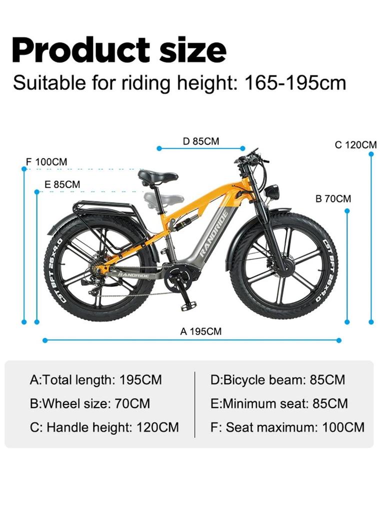 New YX80M-2 Adult Ebike 750W * 2 Dual Motor 48v 20Ah Battery Hydraulic Brake Fully Suspended 26 inch Mountain Tire Bicycle