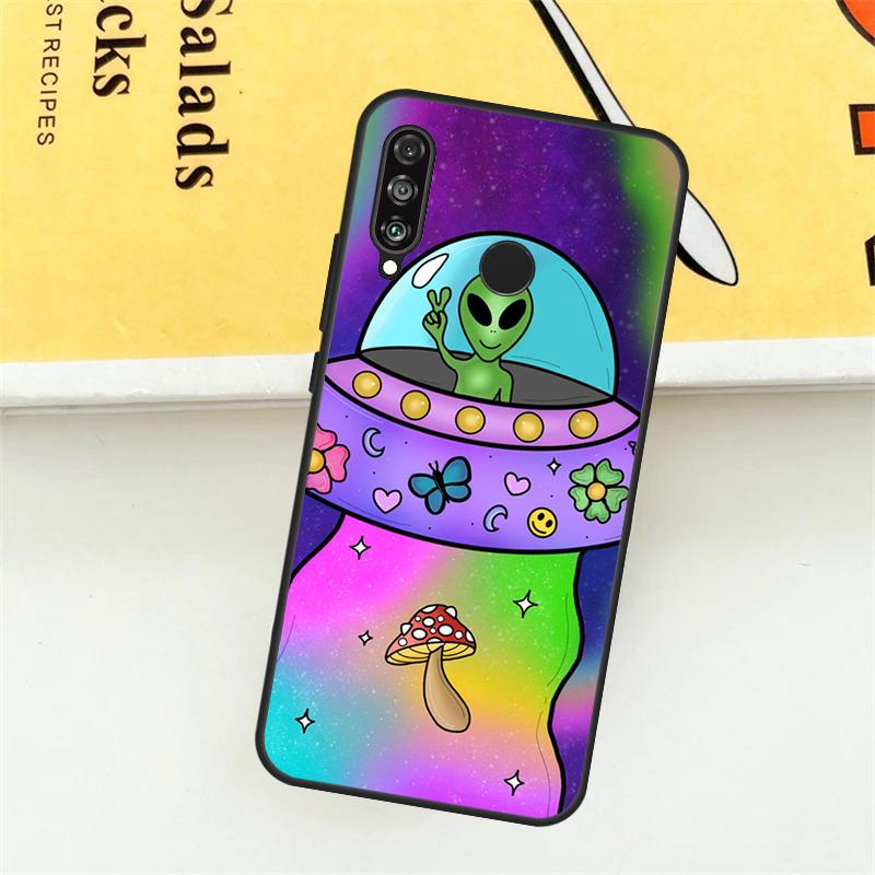 Эстетика Мультяшный Инопланетянин Космос Для Huawei Nova 9 10 SE 7i 8i 11i 12i 12s Y73 Y72 Y61 Y91 Y90 Y70 P30 P40 Lite Y60 Pro Чехол