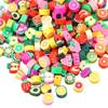 50/100/200 шт. Фруктовые бусины из полимерной глины, смешанные фруктовые бусины, разделительные бусины для браслета, ожерелья, изготовления ювелирных изделий