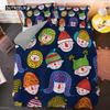 Мультяшный пододеяльник, комплект постельного белья из микрофибры размера «king-size», милый цветной аватар, комплект постельного белья для детей и подростков, мягкий пододеяльник в стиле «кавайи»