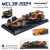Ббураго 1:24 Команда McLaren F1 4 # Ландо Норрис 81 # Оскар Пиастри Литая Точная Модель Автомобиля Коллекция Моделей Подарок Игрушка
