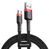 Baseus Cafule 2m Micro USB Charging Cable, Black/Red