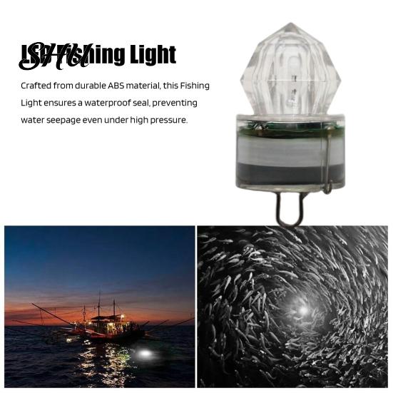 LED Fishing Lamp Underwater Waterproof Colorful Fish Luring Light Submersible Deep Drop Attraction Gathering Accessories