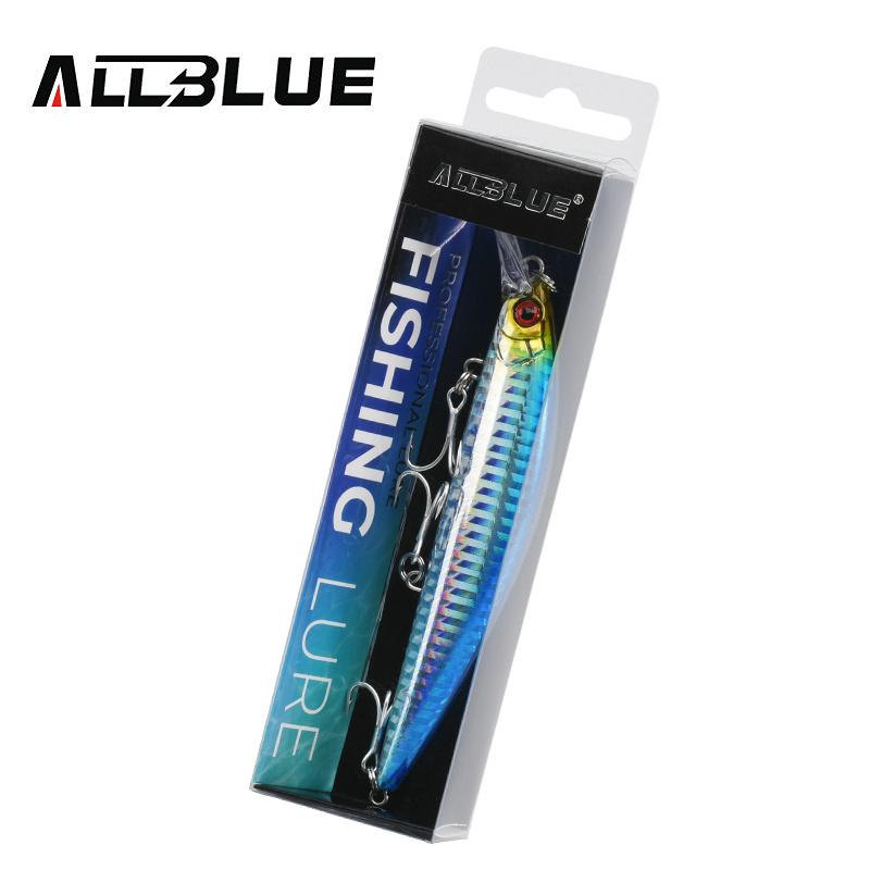 ALLBLUE Тяжелый Минноу 90мм/110мм Тонущий Джеркбейт Дальний заброс Рыболовная приманка Соленая вода Морской окунь Пластик Искусственная приманка Снасти