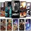 Attack On Titan Case for Samsung Galaxy S20 FE S21 Note 20 Ultra S10 10 Lite S9 Plus S8 S10e TPU Black Phone Cover Coque