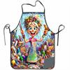 1pc Fun Painting Artist Studio Design Sleeveless Aprons, Unisex Household, Kitchen Baking Work Aprons, Perfect for Holiday Gifts