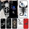 Чехол Scorpion для iPhone 12 11 13 14 15 16 Pro Max Mini Чехол для iPhone XR X XS Max Plus Чехол для телефона