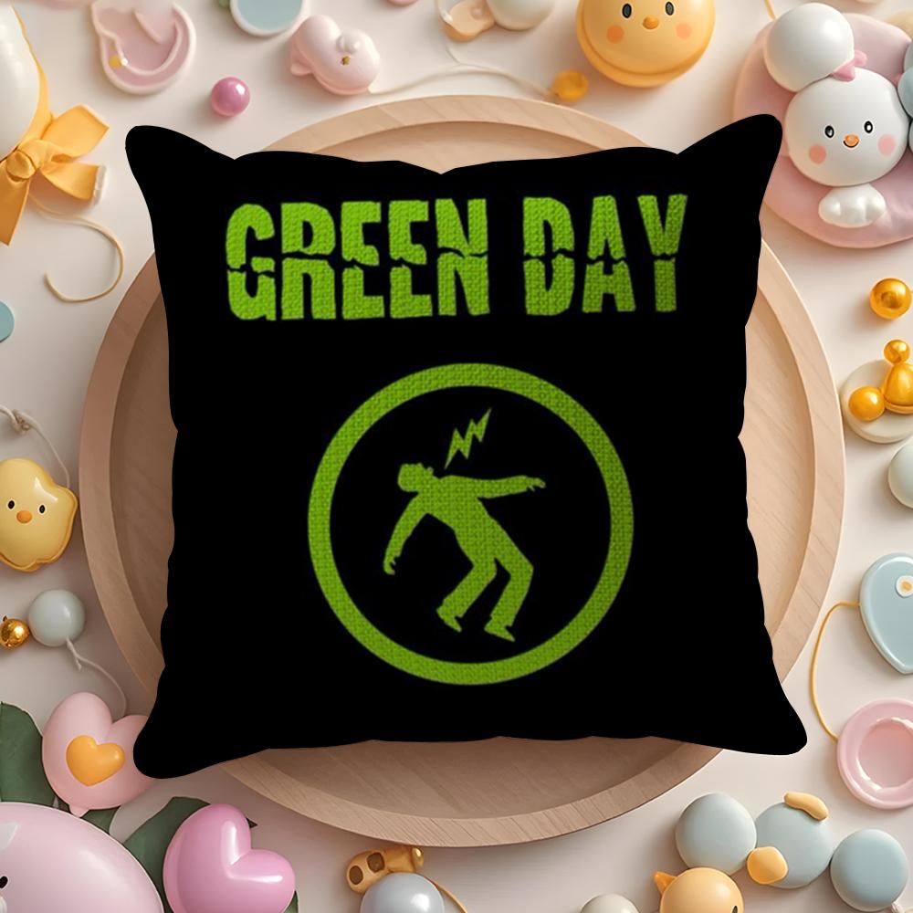 G-Green Day S-Saviors Наволочка Лен Органическая Ткань Двусторонний Принт Дышащая Наволочка Диван Домашний Декор Подарок