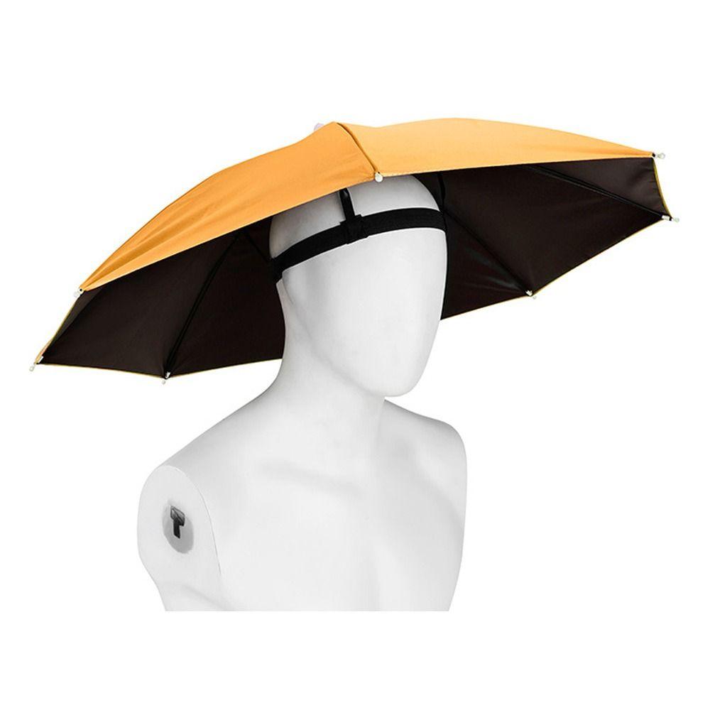 Windproof Head Umbrella Hat Elastic Band Umbrella Portable Rain Gear