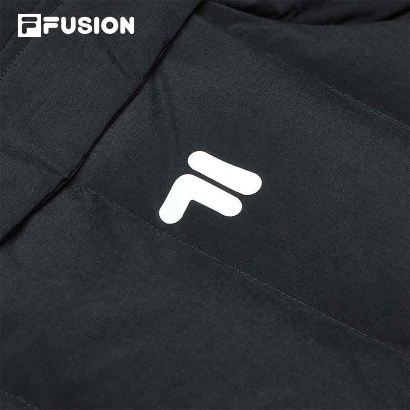 Fila Fusion Однотонный жилет пуховый без рукавов на молнии с воротником-стойкой Женский жилет Черный T11W346901F-BK