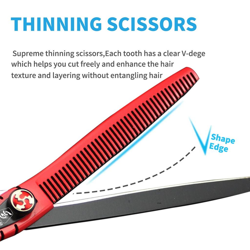 SANGELAR 7-дюймовые ножницы для волос, матовое серебро, профессиональные ножницы для резки, филировочные ножницы, парикмахерские инструменты, ножницы с бахромой для парикмахера