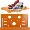 1pc Durable Orange Adjustable Base Plate for Wood Cutting Machines - Fit, Wear-Resistant with Circular Saw Guide, Adjustable Saw Guide