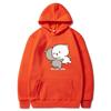 Peach And Goma Cartoon Print Men/Women Hoodie Casual Oversized Pullover Popular Sweatshirt Fashion Trend Unisex Clothing