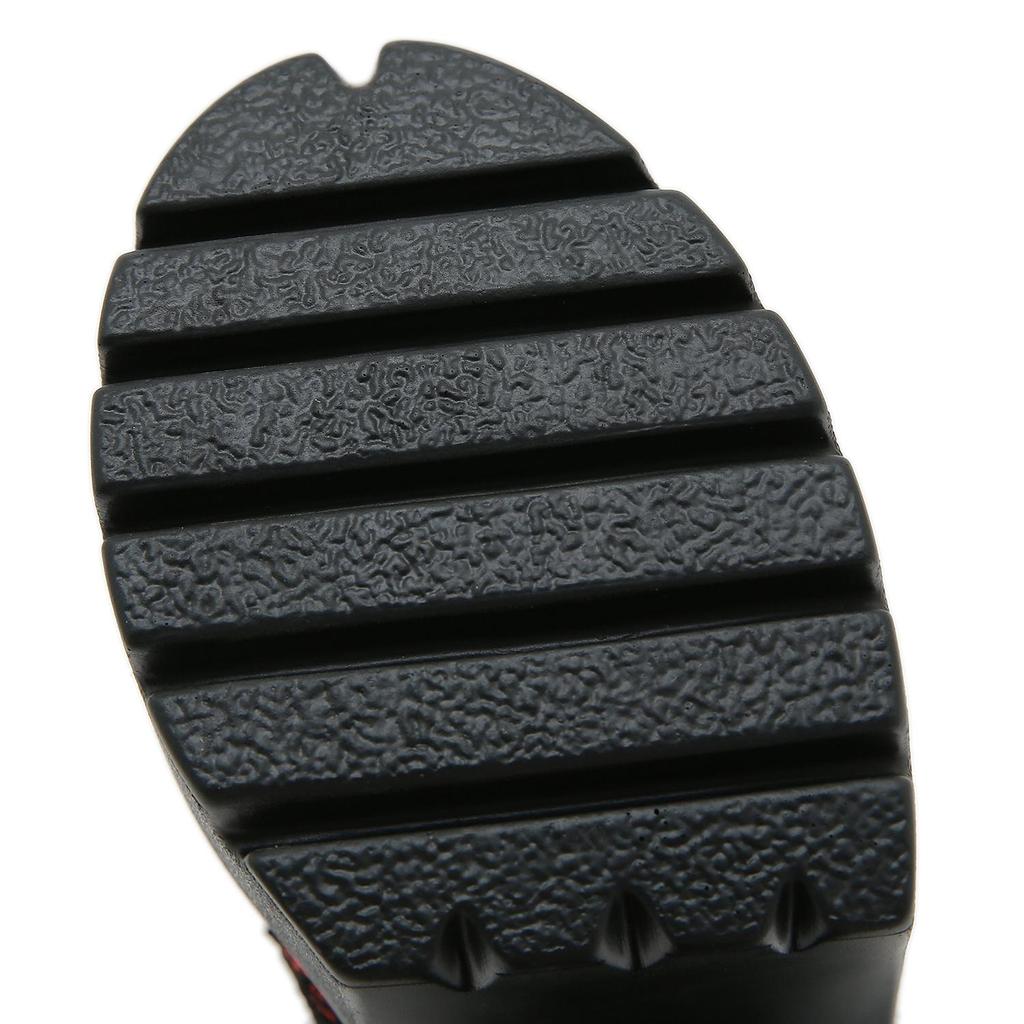 Gdgydh Gothic Vintage Lace Red High Heel Ankle Boots with Platform Sole Ankle Strap Women Boots for Dressy Occasions