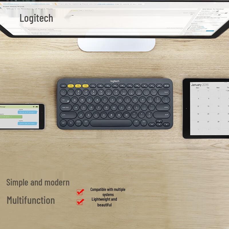 Logitech Клавиатура Bluetooth K380 для нескольких устройств