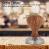 304 Stainless Steel Base Coffee Tamper Wooden Handle Coffee Hammer  Coffee Brewing