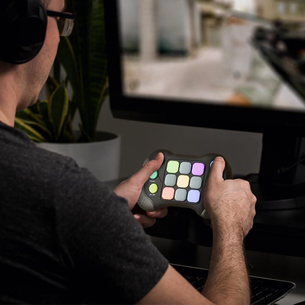 Light Up Нажмите Нажмите Игра Память Игра Распаковка Электронная Игрушка Электрическая Музыкальная Мыльные Пузыри