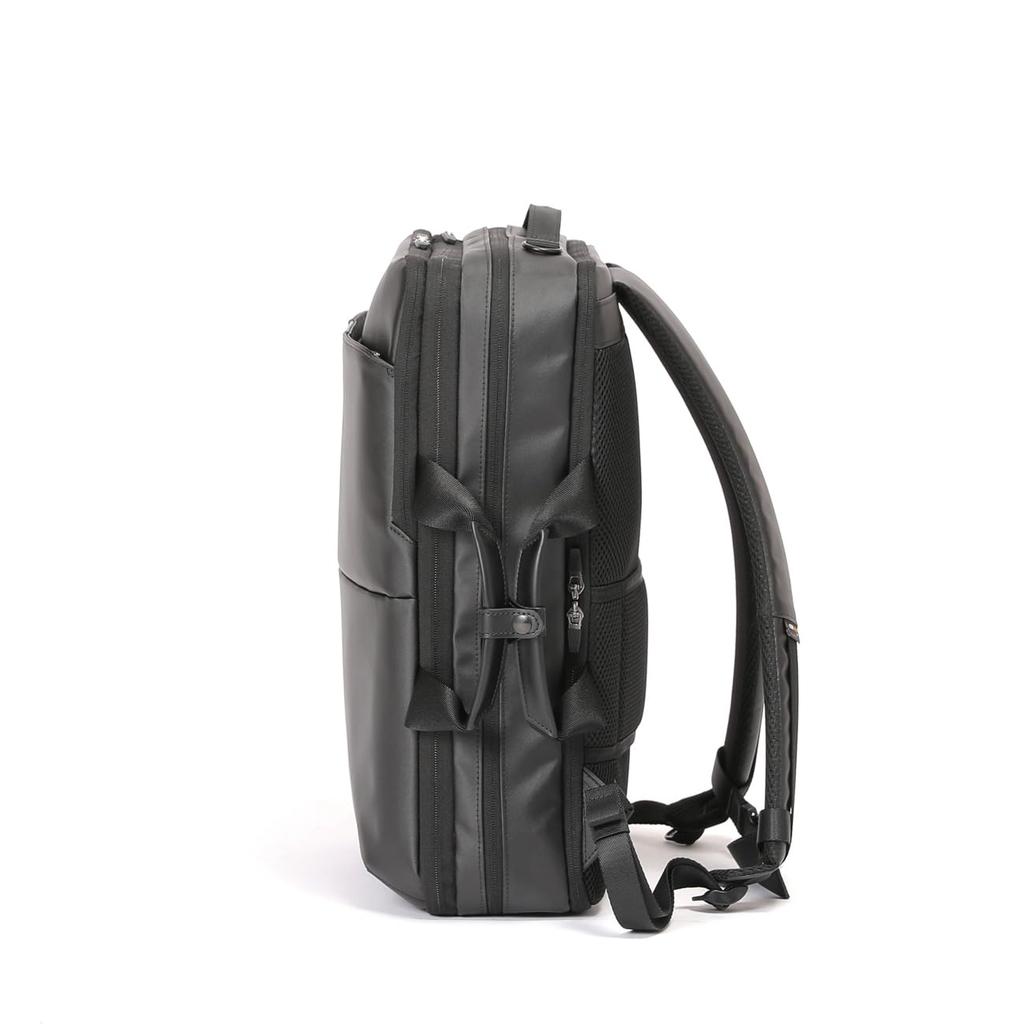 Деловой рюкзак DULITE FLEX 3WAY, рюкзак 6 см, расширяющийся, тип одежды, черный 60645, один размер [BERMAS]