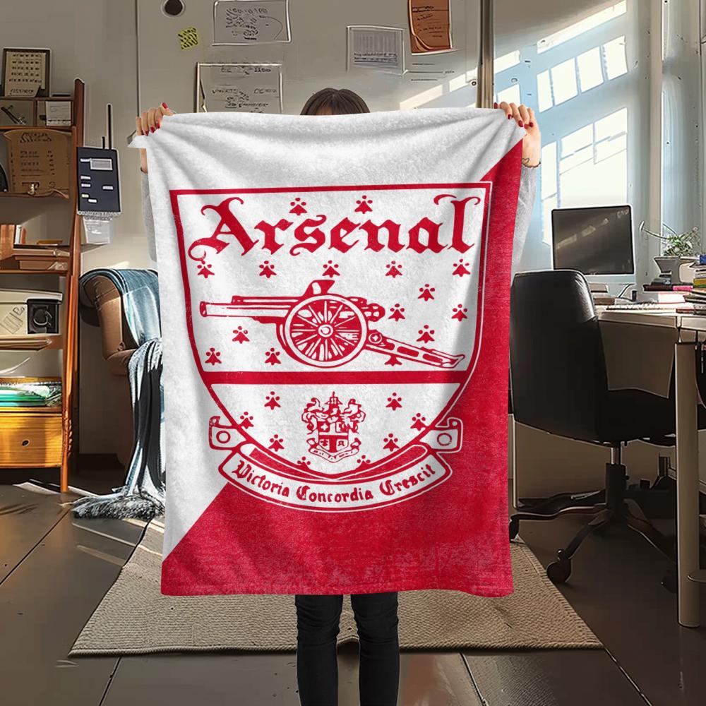 1pc Arsenal ARSENAL Print Flannel Blanket, High quality Comfortable for All Seasons, Home Decor, Warmth and Comfort, Perfect for Christmas Gifts10
