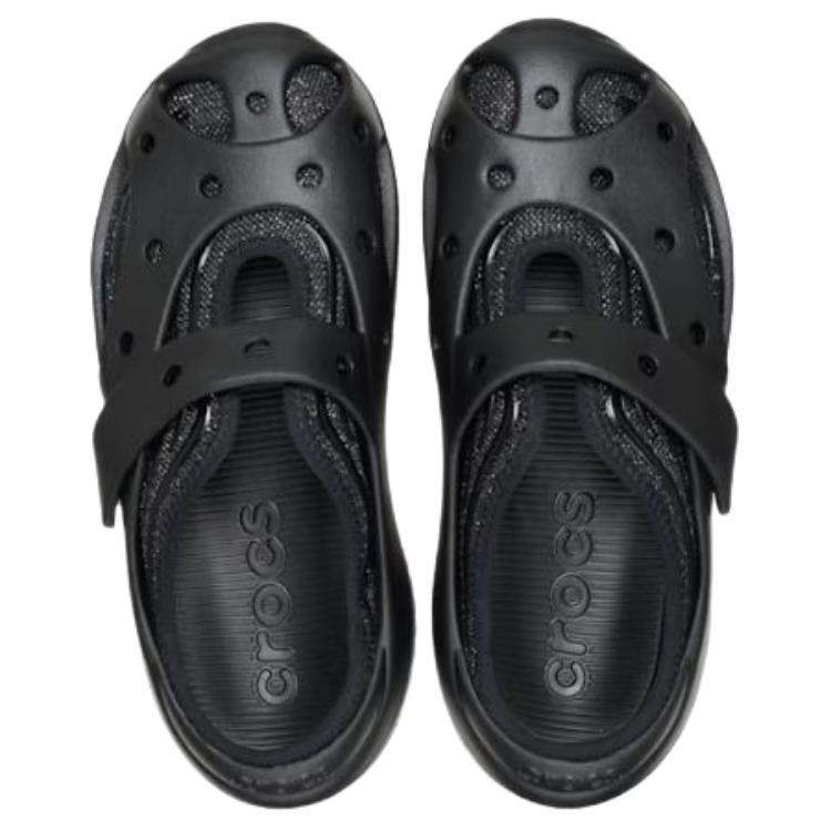 Crocs Слипоны с закрытым носком, устойчивые к истиранию, с сетчатой вставкой, унисекс, черные 211907-001