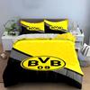 Yellow BVB 09 logo. Bedding sets Duvet cover sets Duvet covers Pillowcases(1* Duvet Cover 2* Pillowcases without duvet insert)