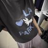 Puppy Design Korean Style Unisex T-Shirt - Women's Loose Casual Short Sleeve, Trendy 2026 Summer Essential