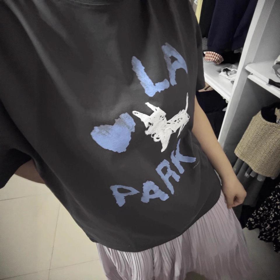 Puppy Design Korean Style Unisex T-Shirt - Women's Loose Casual Short Sleeve, Trendy 2026 Summer Essential