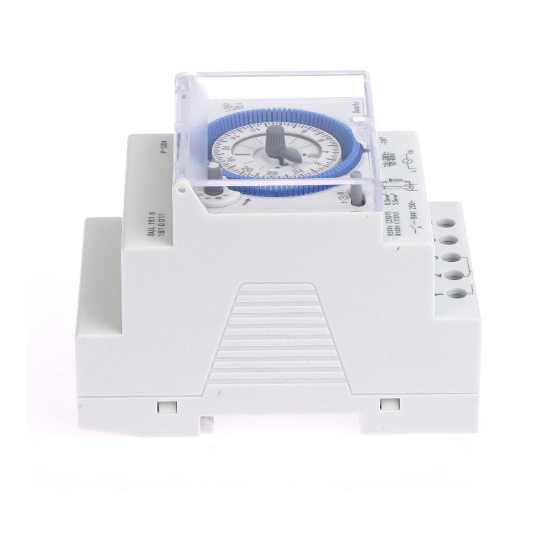 Промышленный переключатель управления временем Sul181D 110-230 В Реле времени 24-часовой переключатель управления временем Установка на DIN-рейку Механический таймер