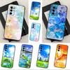 Цветной чехол для телефона в стиле Frutiger Aero Art для Samsung Galaxy A91,A80,A73,A72 ,A71,A53A52,A32 ,A31A22,A21s,A20,Черный чехол