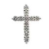 [Used] Pt900 Diamond/0.25ct Cross Pendant/g524-20