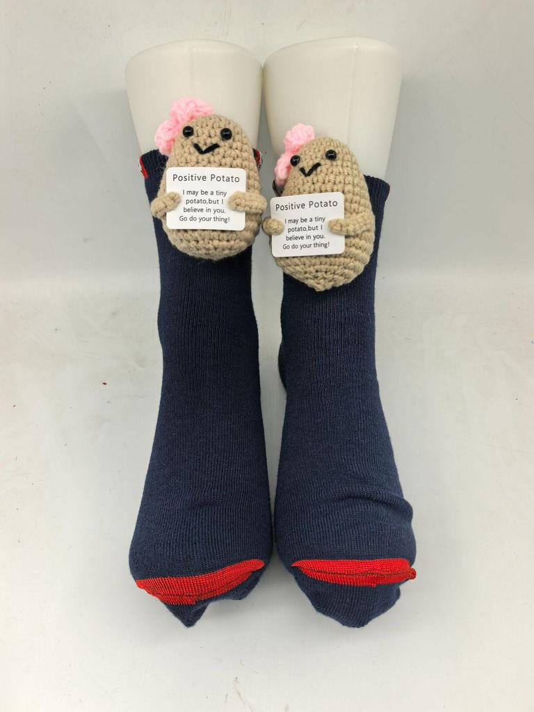 Уютные рождественские вязаные носки с животными - Теплые и милые для осени и зимы