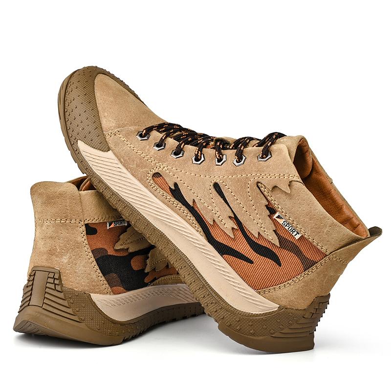 Мужская новая кожаная спортивная обувь на открытом воздухе, повседневная обувь, деловая кожаная обувь для доски, ботинки