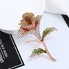 Rose Brooch High -End Rhinestone Brooch Personalized Clothing Brooch Accessories