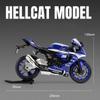 1/9 Yamaha R1M Racing Motorcycle Diecast Model Car Alloy Metal Simulation Ornament Collection Hobby Valentine's Day Gifts Friend