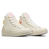 Converse Chuck 70 High Egret Желтые женские кроссовки Кремово-красные A07117C