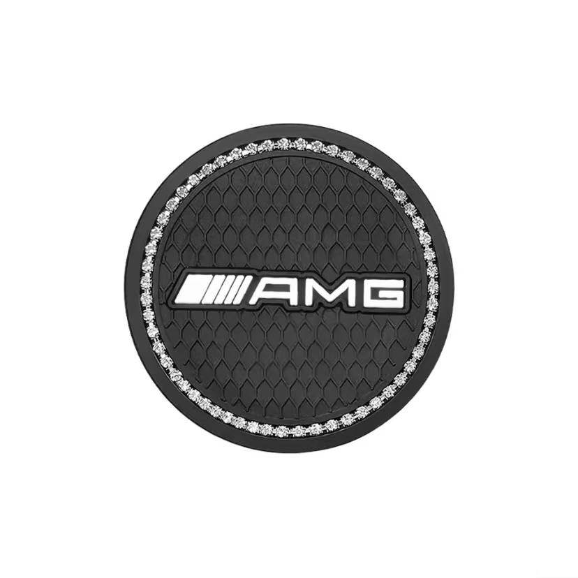 Car Coasters Rubber Water Cup Holder Anti-slip Pad Stickers For Mercedes benz A B C E G CLA GLK CLASS W221 W212 W213 W176 W205 CP2