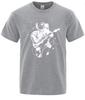 Summer Unisexs TShirt High Quality Cotton Blend Funny Astronaut Playing Guitar Print Casual Loose Cool Unisex ONeck TShirt Tee Top