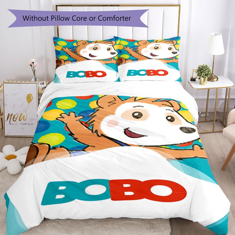 3pcs Bobo Bedding Set Duvet Cover Closure Includes 1 Duvet Cover & 2 Pillowcases, Soft and Comfortable for All Seasons.