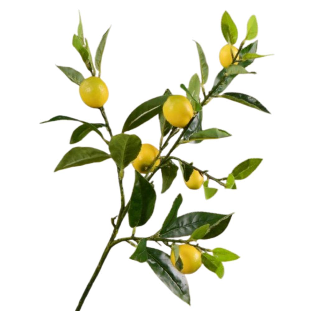 Luxury Artificial Lemon Branch Plastic Fake Plants Artificial Lemon Fruit Home Garden