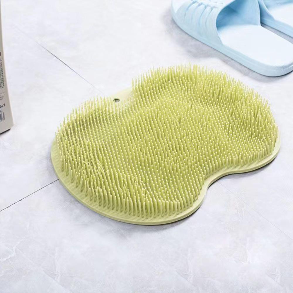 Скребок для массажа душа и пилинга для ванной комнаты, нескользящий коврик для ванной, щетка для массажа спины, силиконовый гель для мытья ног, инструмент для чистки тела